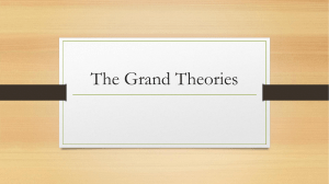 Grand Theories of Motivation