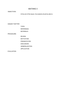 Grade 3 Lesson Plan Template