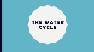 The water cycle