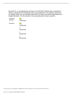 Accounting Rate of Return Exam Question
