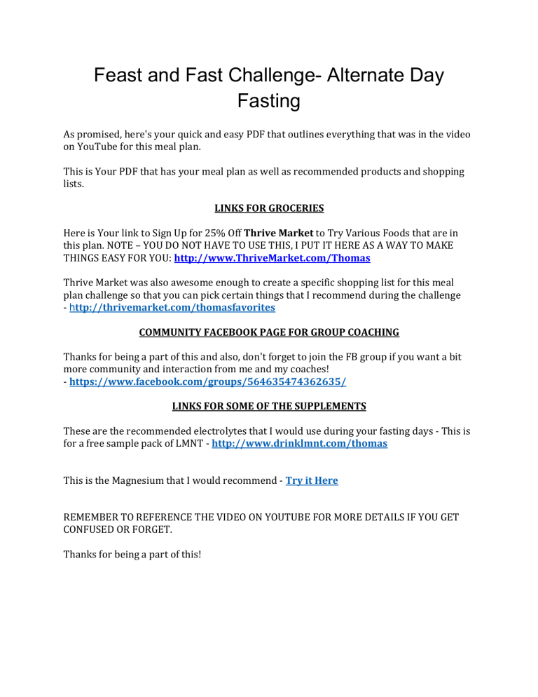 Here's Your PDF Meal Plan