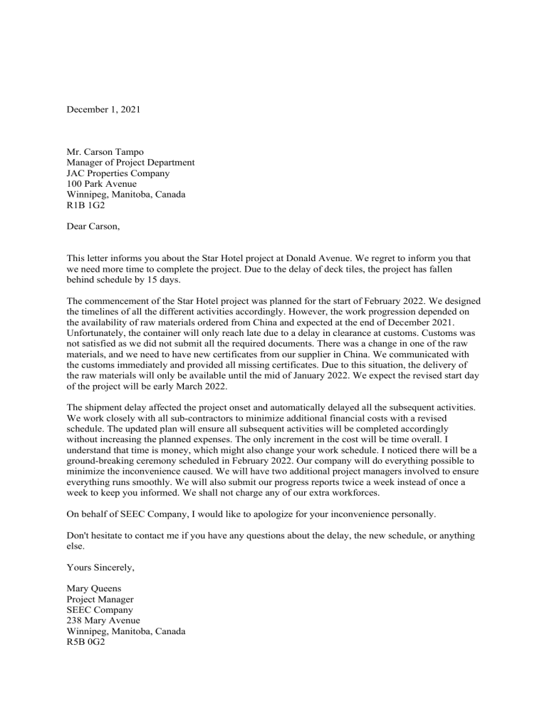 Delivering Negative News template