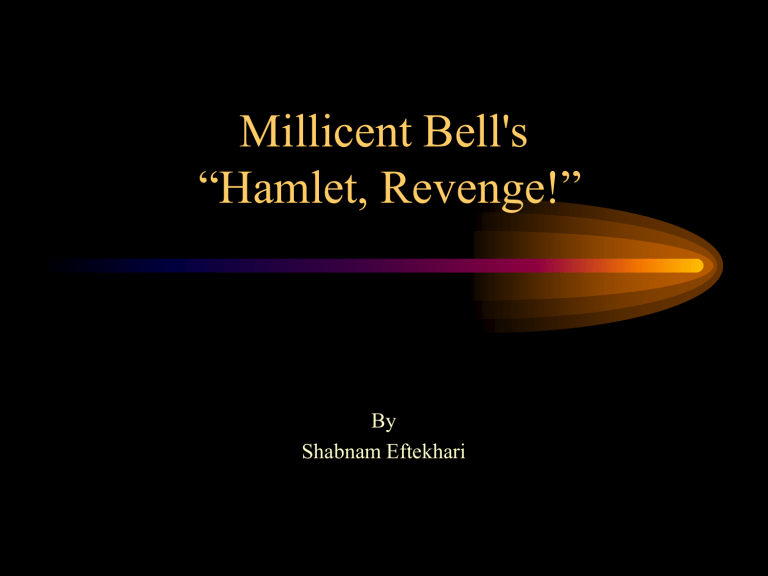 hamlet revenge dissertation