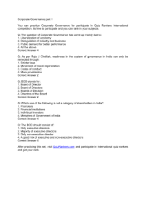 Corporate Governance Quiz: Test Your Knowledge