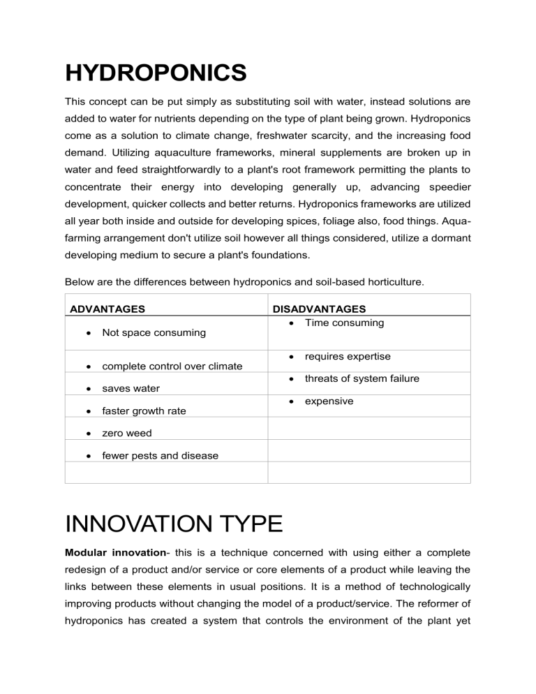 conclusion of hydroponics essay