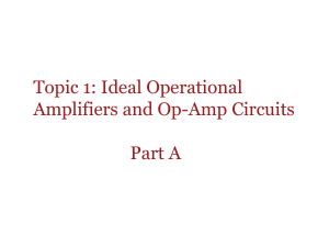   Ideal Operational Amplifiers