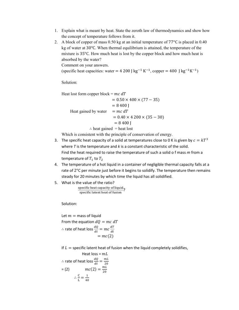 Thermodynamics