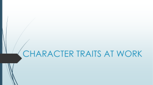 Character Traits at Work Presentation