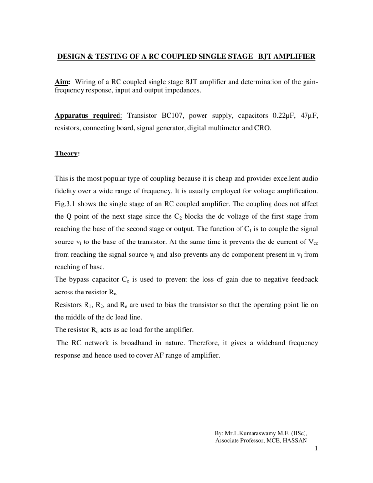 Analog Electronics Lab Manual