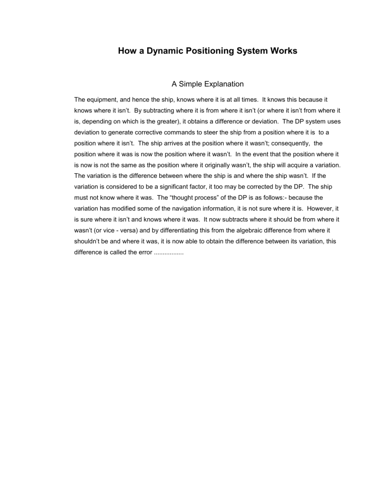 How a Dynamic Positioning System Works (2)