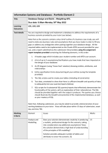 ISDB - Portfolio Element 2 Specification and rubric (1)