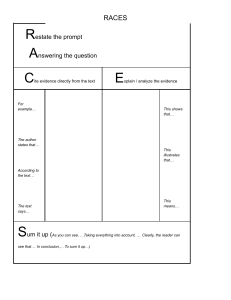 RACES Essay Writing Template: Structure & Analysis
