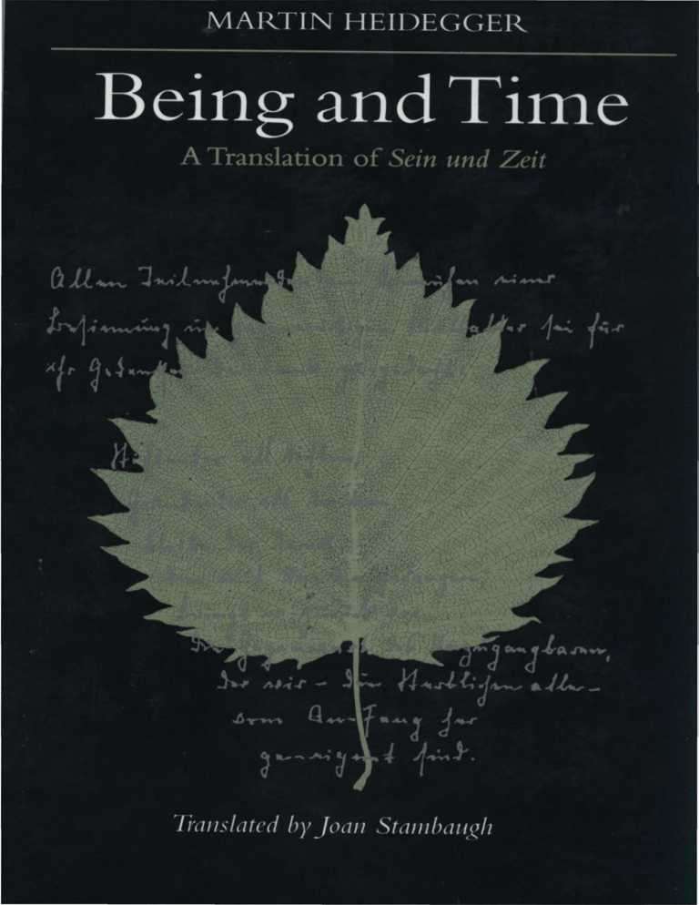 Being And Time Heidegger