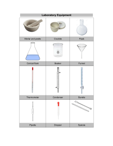 Laboratory Equipment List