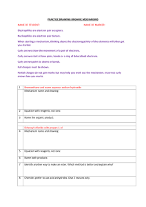 Organic Chemistry Mechanisms Practice Worksheet