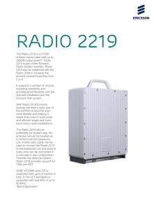 Radio 2219 Technical Specs