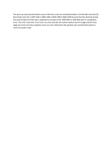 Unit Commitment Problem: Optimal Policy for Power Systems