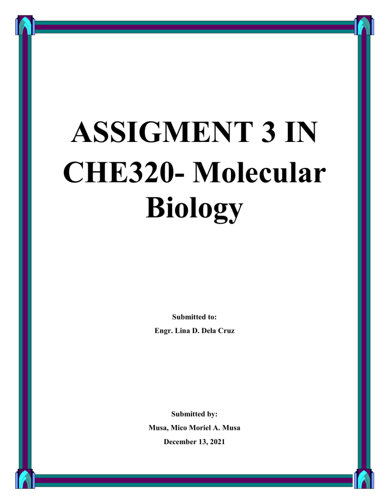 MUSA ASSIGNMENT 3 IN MOLECULAR BIOLOGY