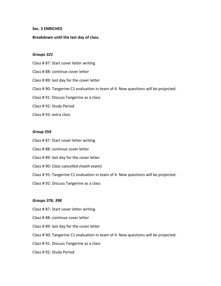 Breakdown Until The Last Day Of Class ENRICHED