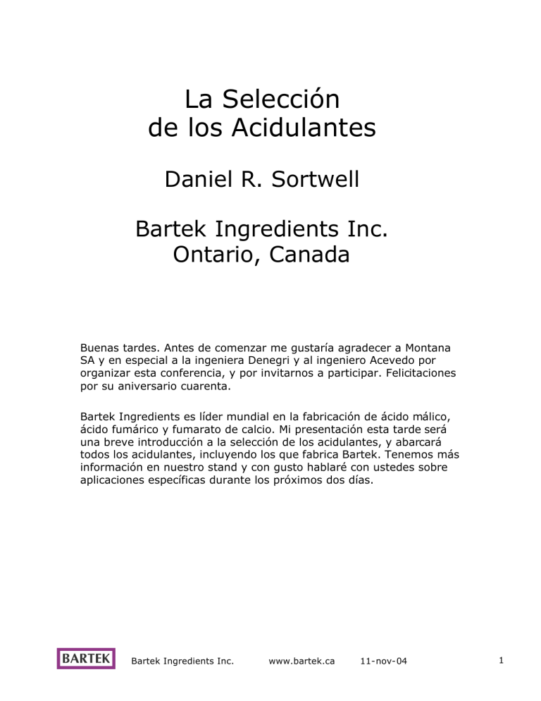 Silo tips La seleccion de los acidulantes