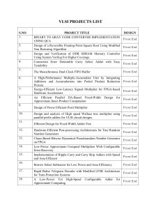 VLSI Project List: Design & Implementation Topics