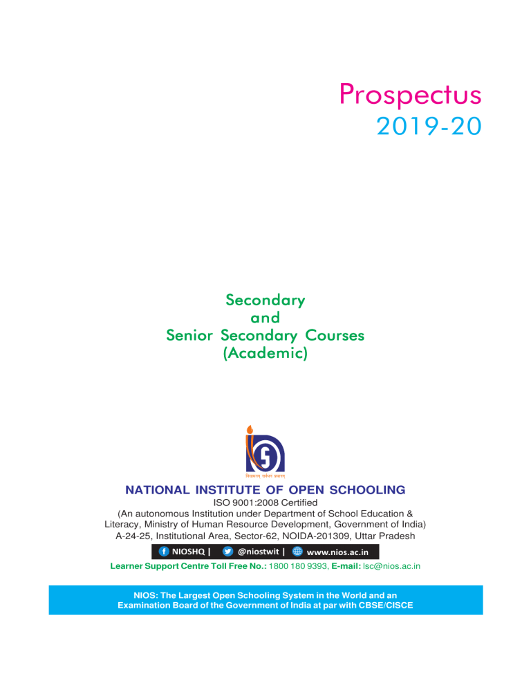 Academic Prospectus 2019 20