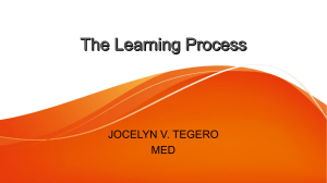 The Learning Process: Key Components