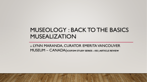 Musealization: Back to Basics - Article Review