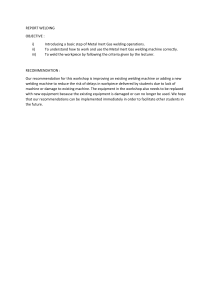 Welding Report: MIG Operations & Recommendations