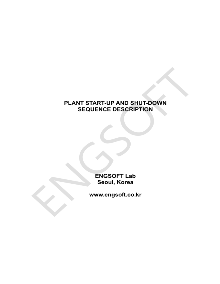 Plant Startup Shutdown Sequence Description ForRelease