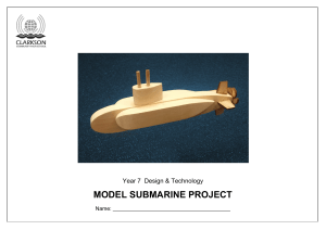 Year 7 Model Submarine Project