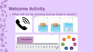 Units, Length, Volume & Density Revision