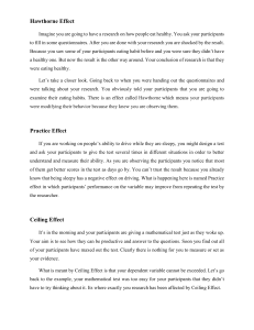 Research Effects & Study Types: Hawthorne, Attrition & More