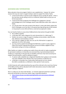 Accessing Early Intervention: NDIS Support for Families