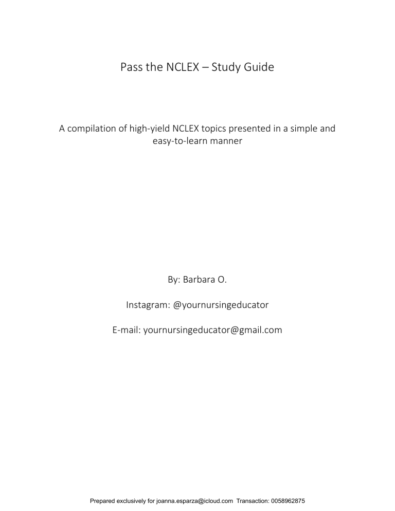 PasstheNCLEXStudyGuide