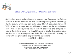 Arduino & FPGA Voltage Reading Lab Assignment