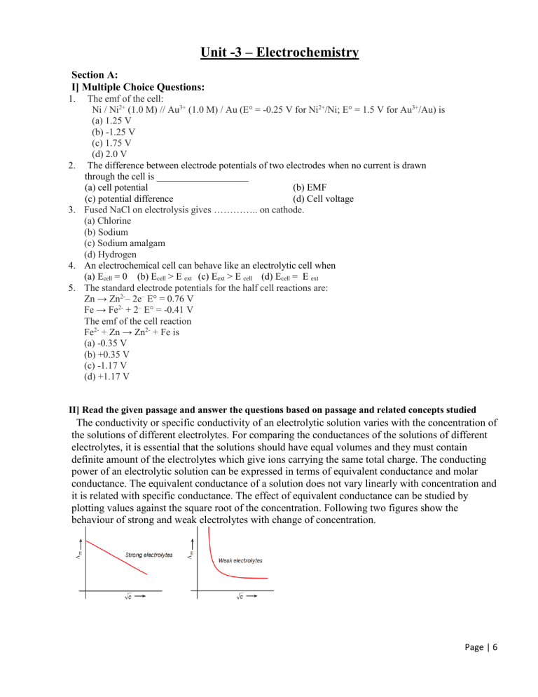 electrochemistry-questions