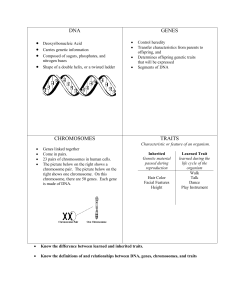 DNA, Genes, Chromosomes, and Traits Explained