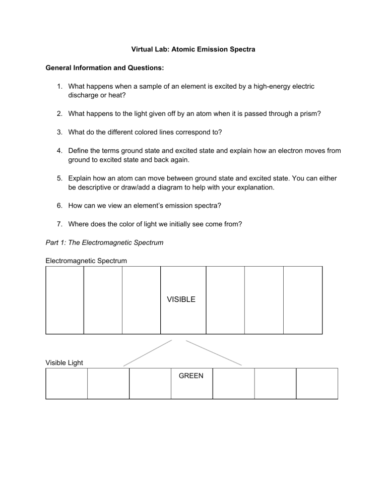 Copy of Virtual Lab Atomic Emission Spectra