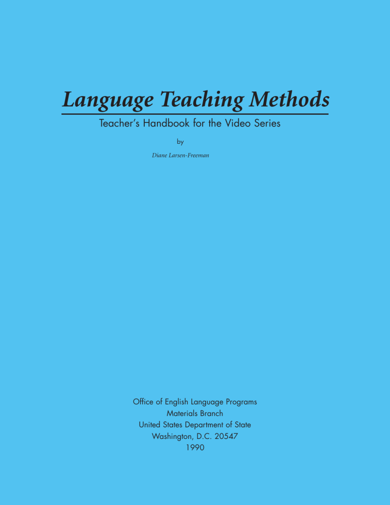 Language Teaching Methods