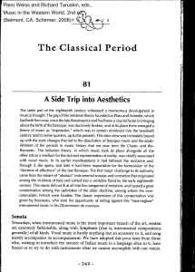 Classical Music Theory: Baroque to Classical Transition