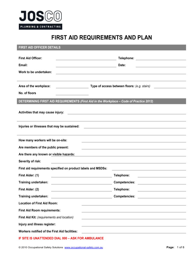 first-aid-requirements-and-plan
