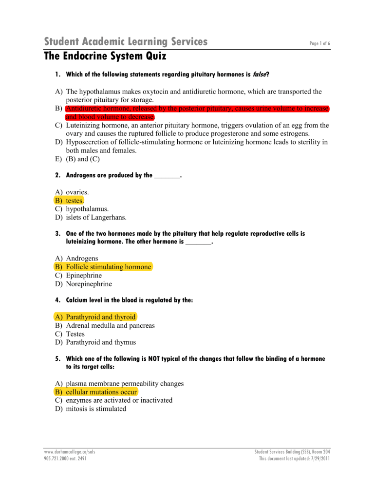 Endocrine-System-Quiz-1