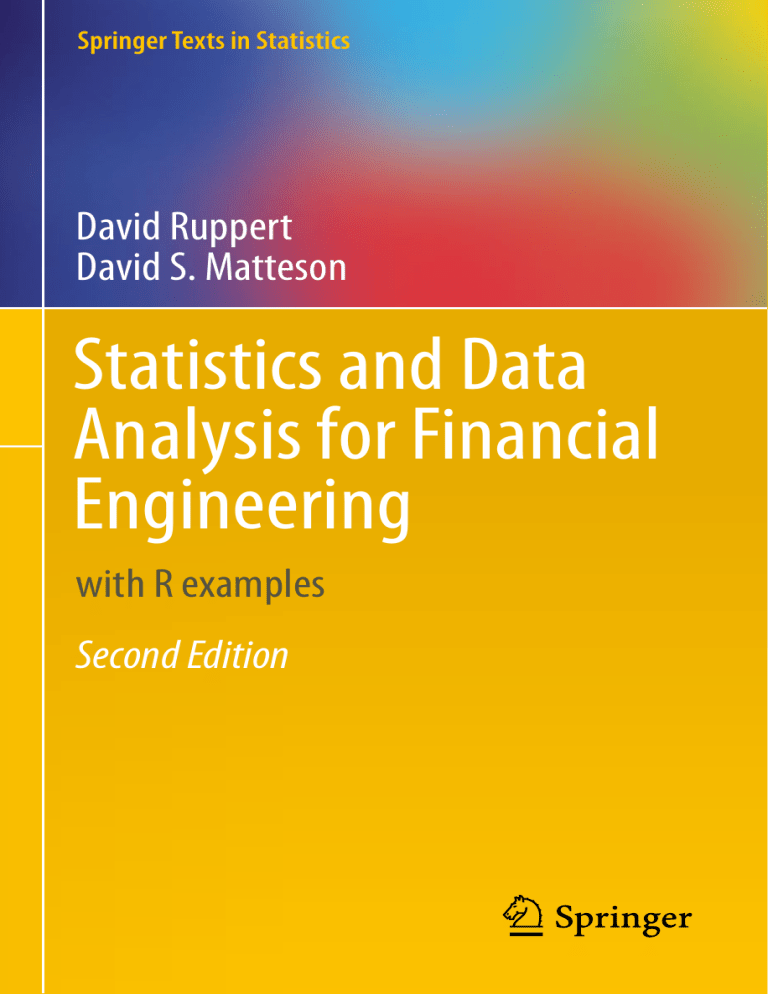 Statistics and Data Analysis for Financial Engineering with R examples ...