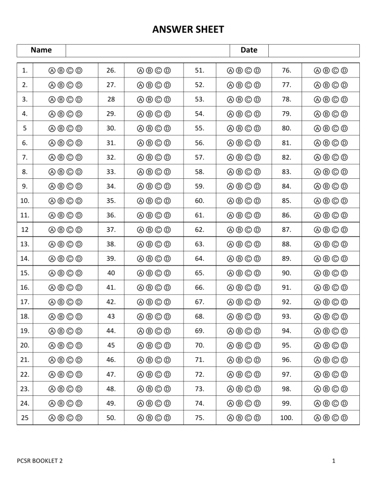 answer-sheet