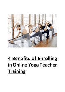 Online Yoga Teacher Training: 4 Key Benefits