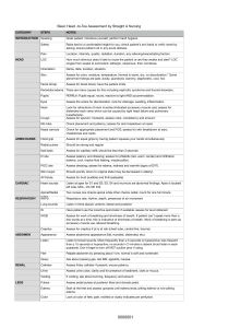 Head-to-Toe Patient Assessment Checklist