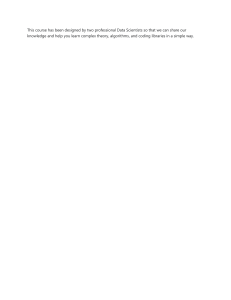 Data Science Course: Learn Theory, Algorithms & Coding