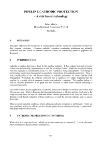 Pipeline Cathodic Protection: Risk-Based Technology
