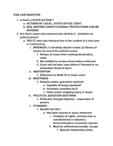Con Law Outline: State Action, Rights, and Power